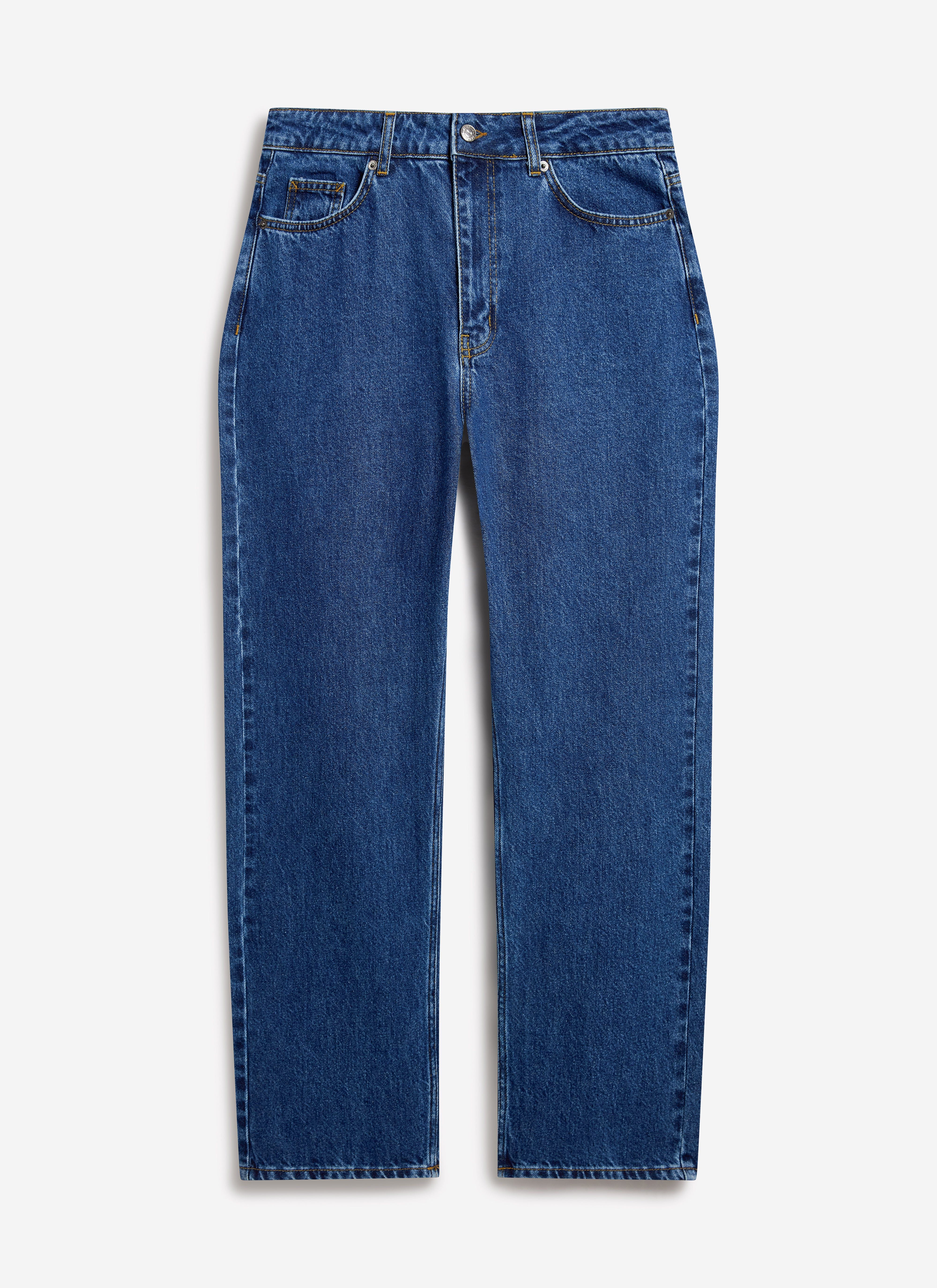 Relaxed Leg Denim Jeans | Mid Wash Blue - Image 6