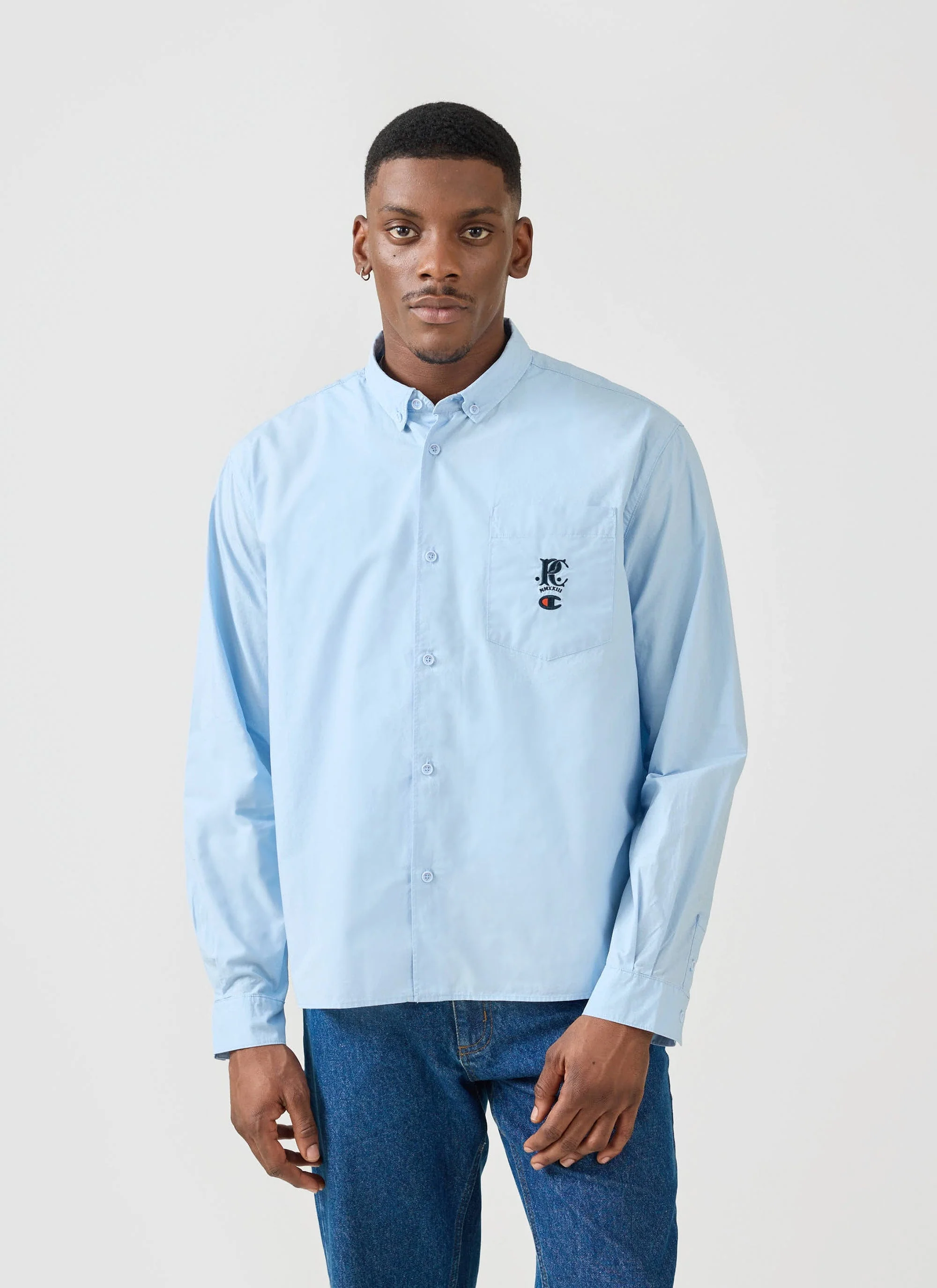 Relaxed Oxford Shirt | Champion x Percival | Blue