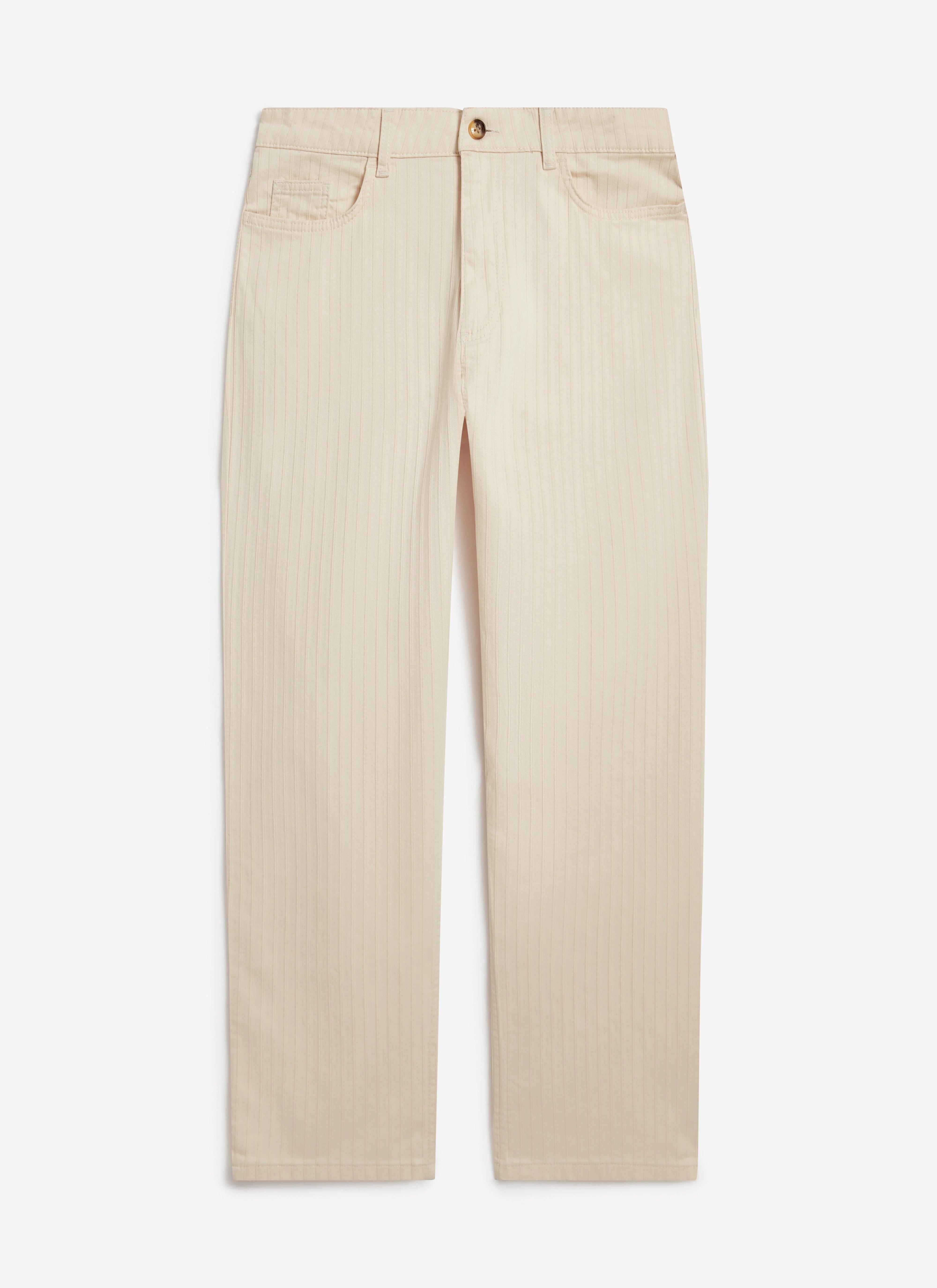 Rocco 5 Pocket Trousers | Cotton | Cream