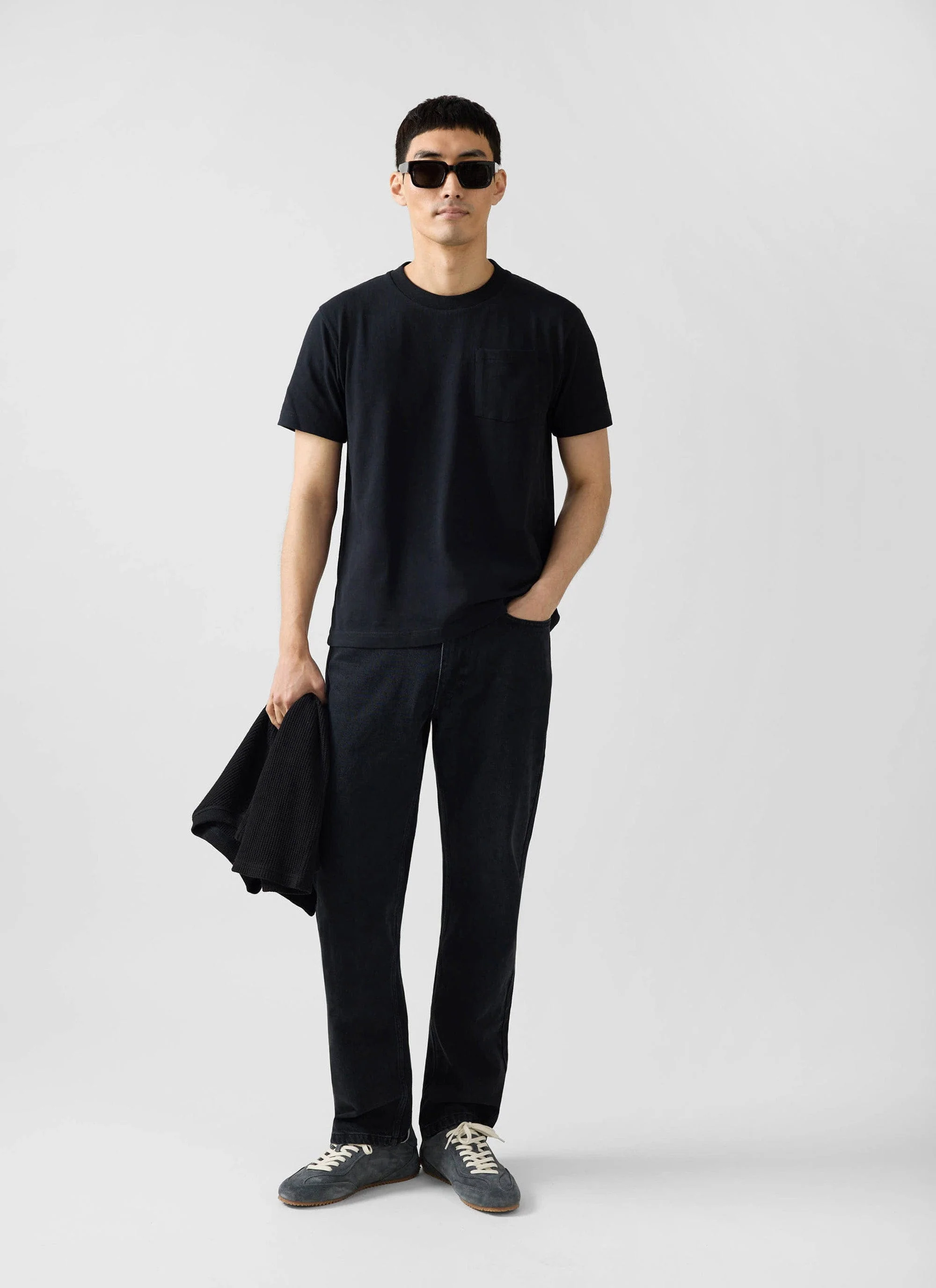 Short Sleeve Pocket T Shirt | Organic Cotton | Black - Image 5