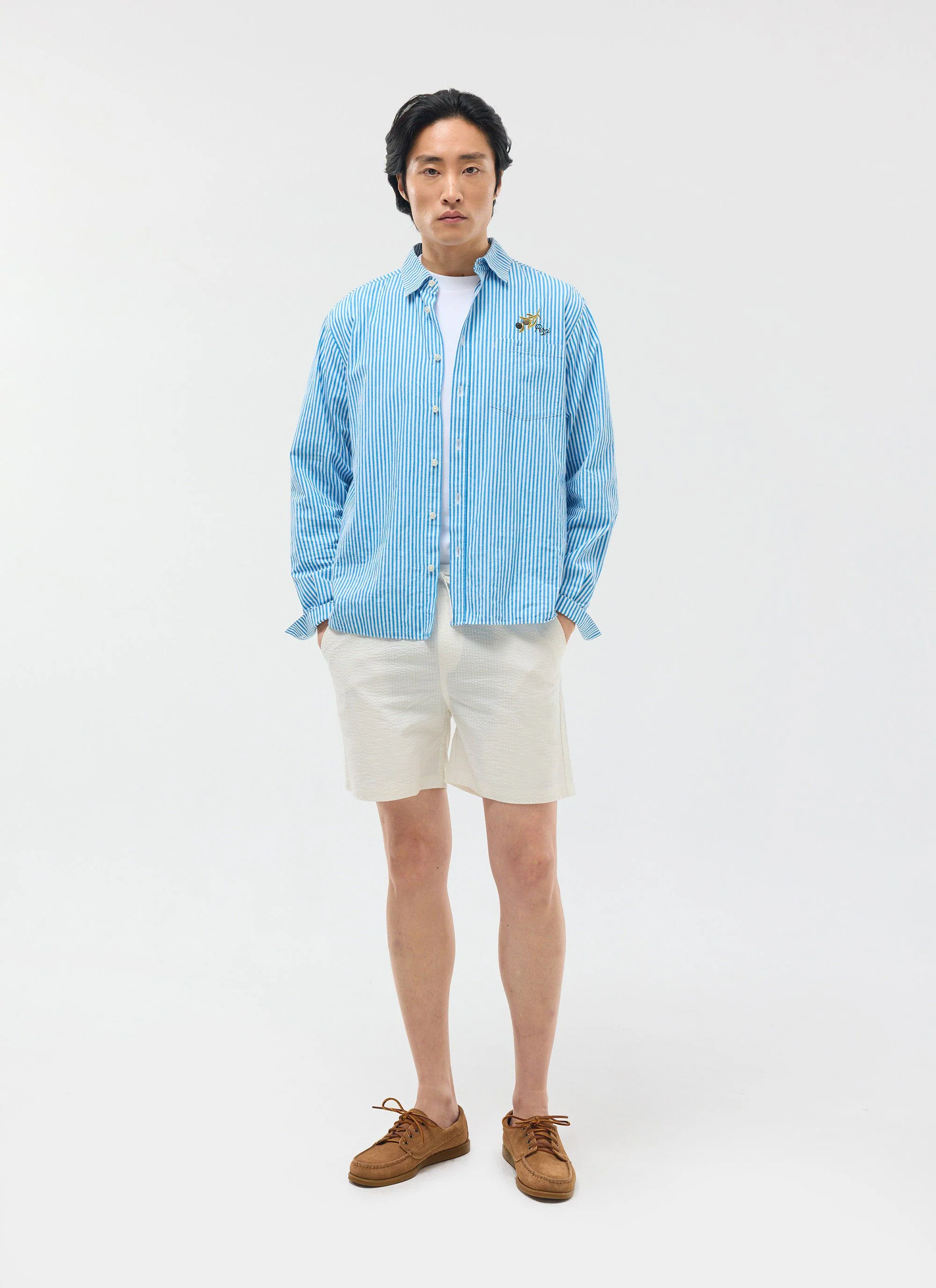 Classic Shorts | Seersucker | Cream - Image 5