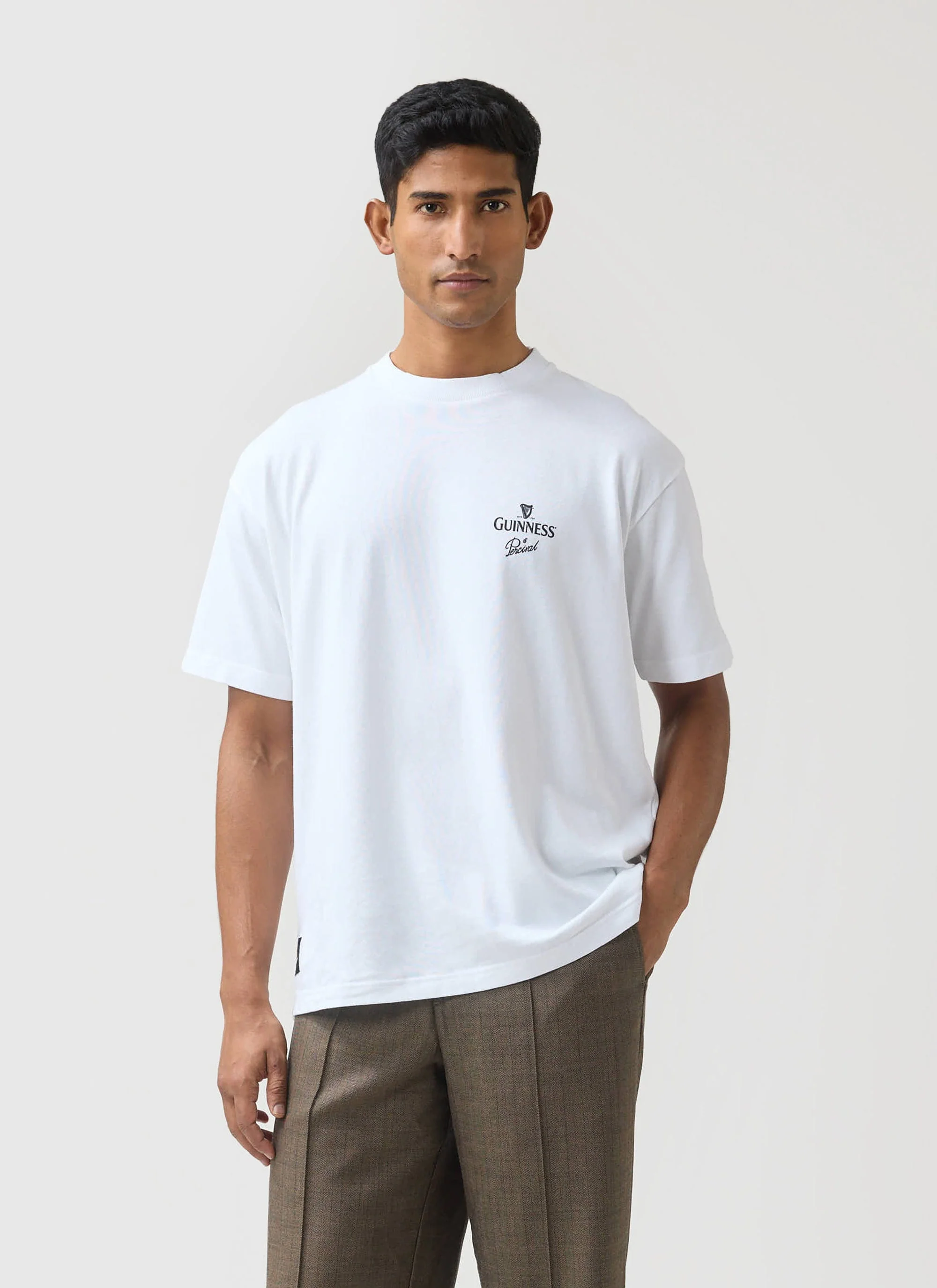 Soloist Oversized T Shirt | Guinness x Percival | White - Image 3