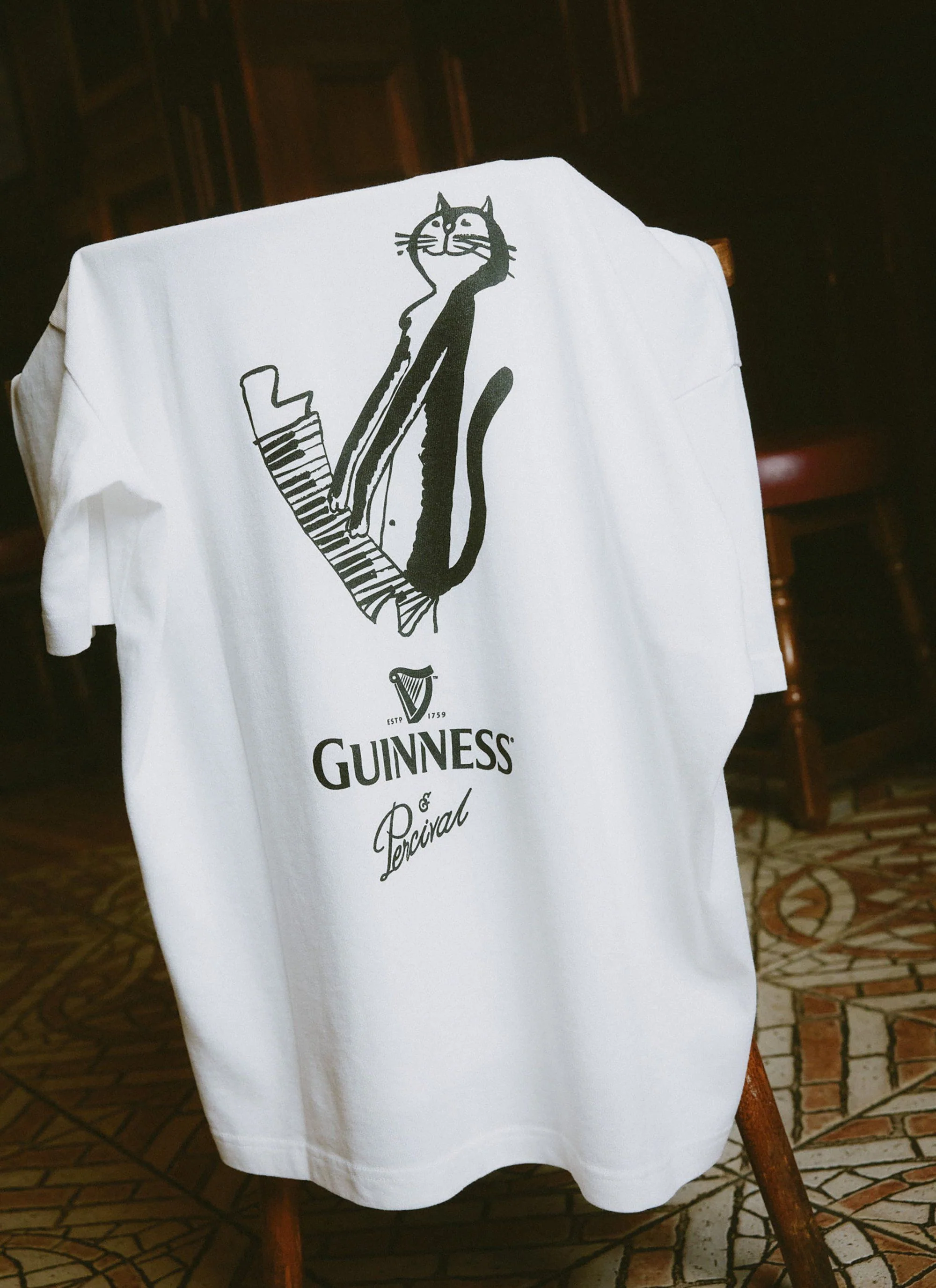 Soloist Oversized T Shirt | Guinness x Percival | White - Image 6
