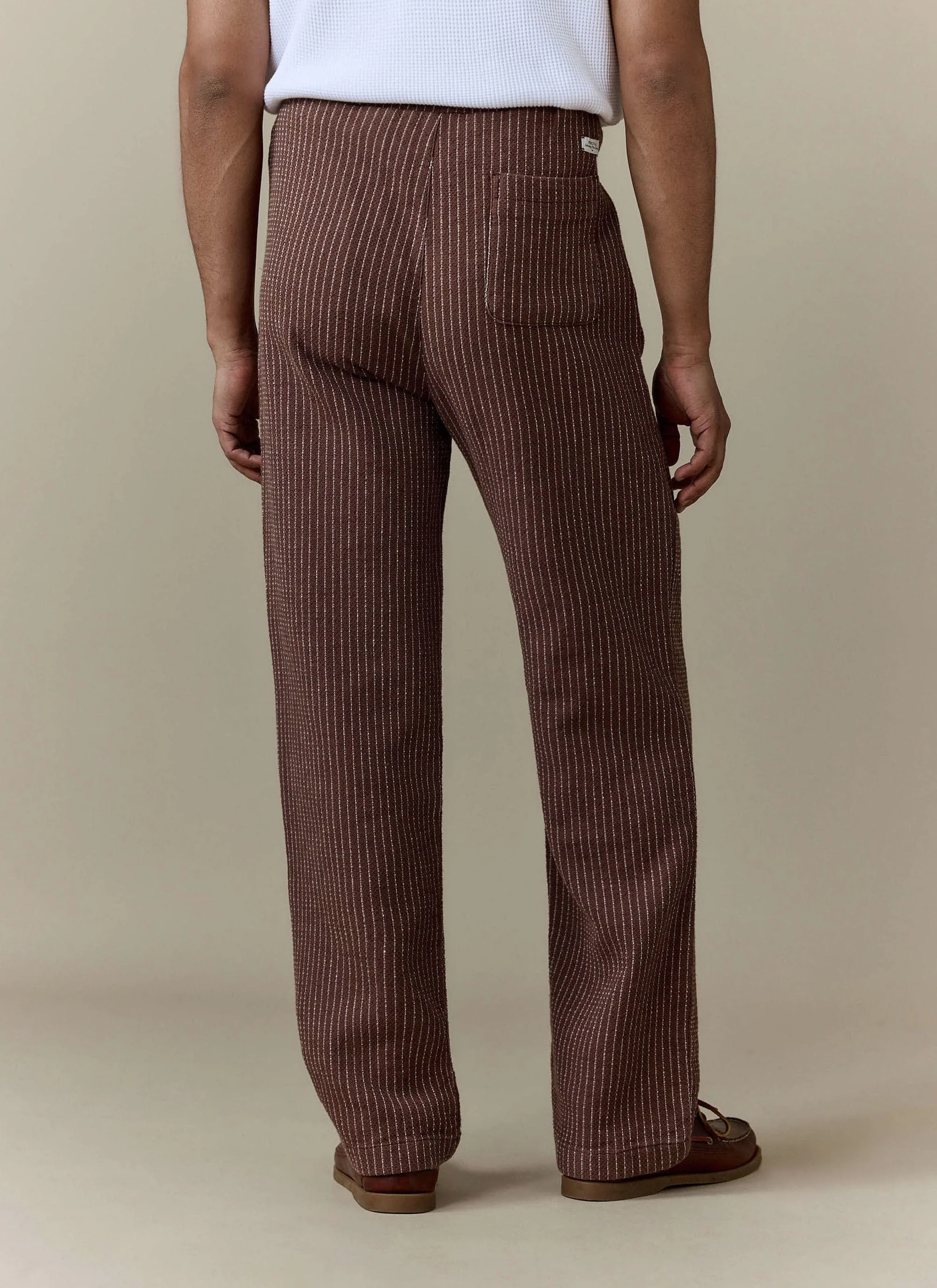 Sorrento Wide Leg Trousers | Linen | Brown - Image 4