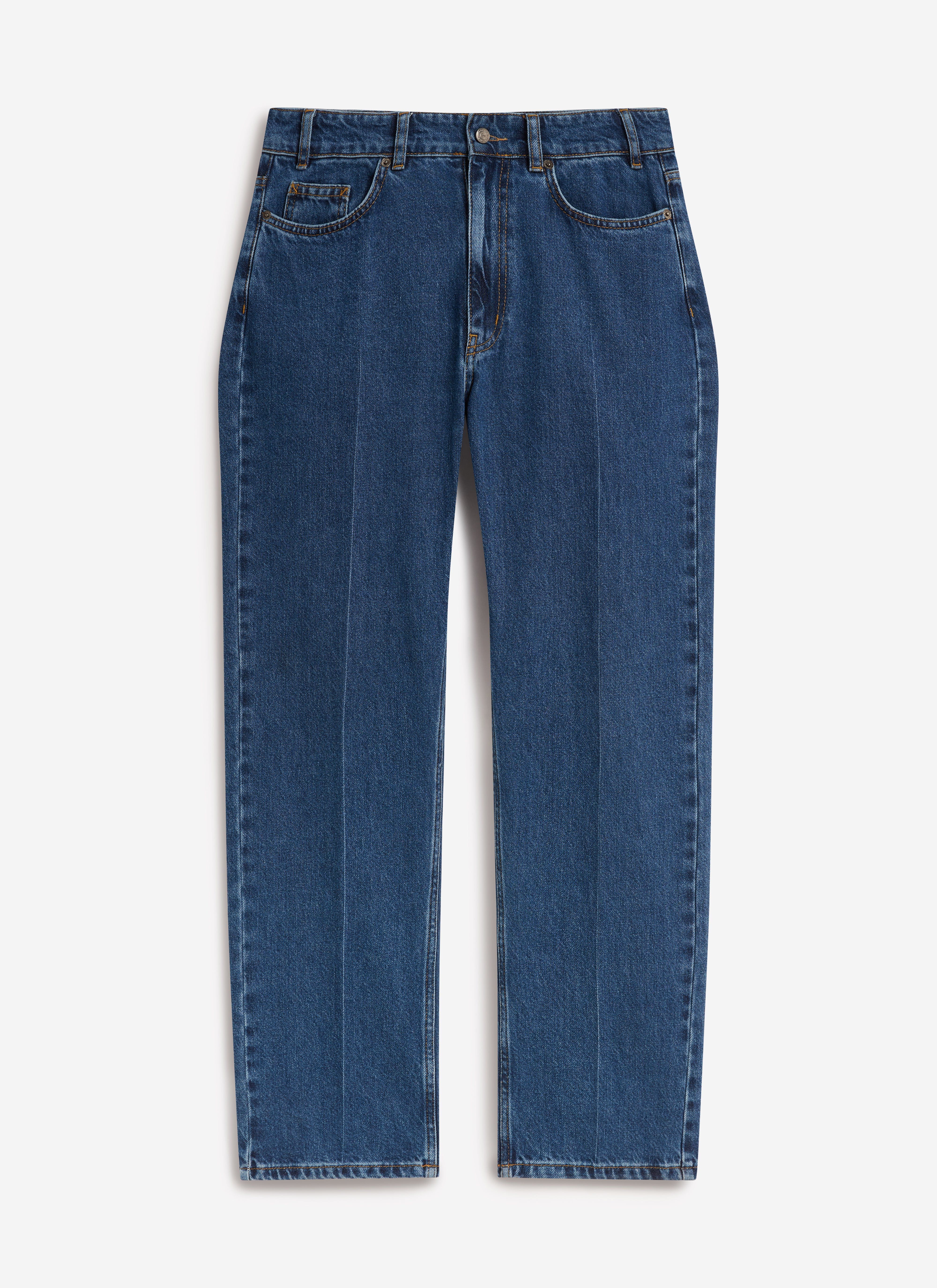 Stay Press Denim Jeans | Percival x Warren | Mid Wash Blue - Image 3