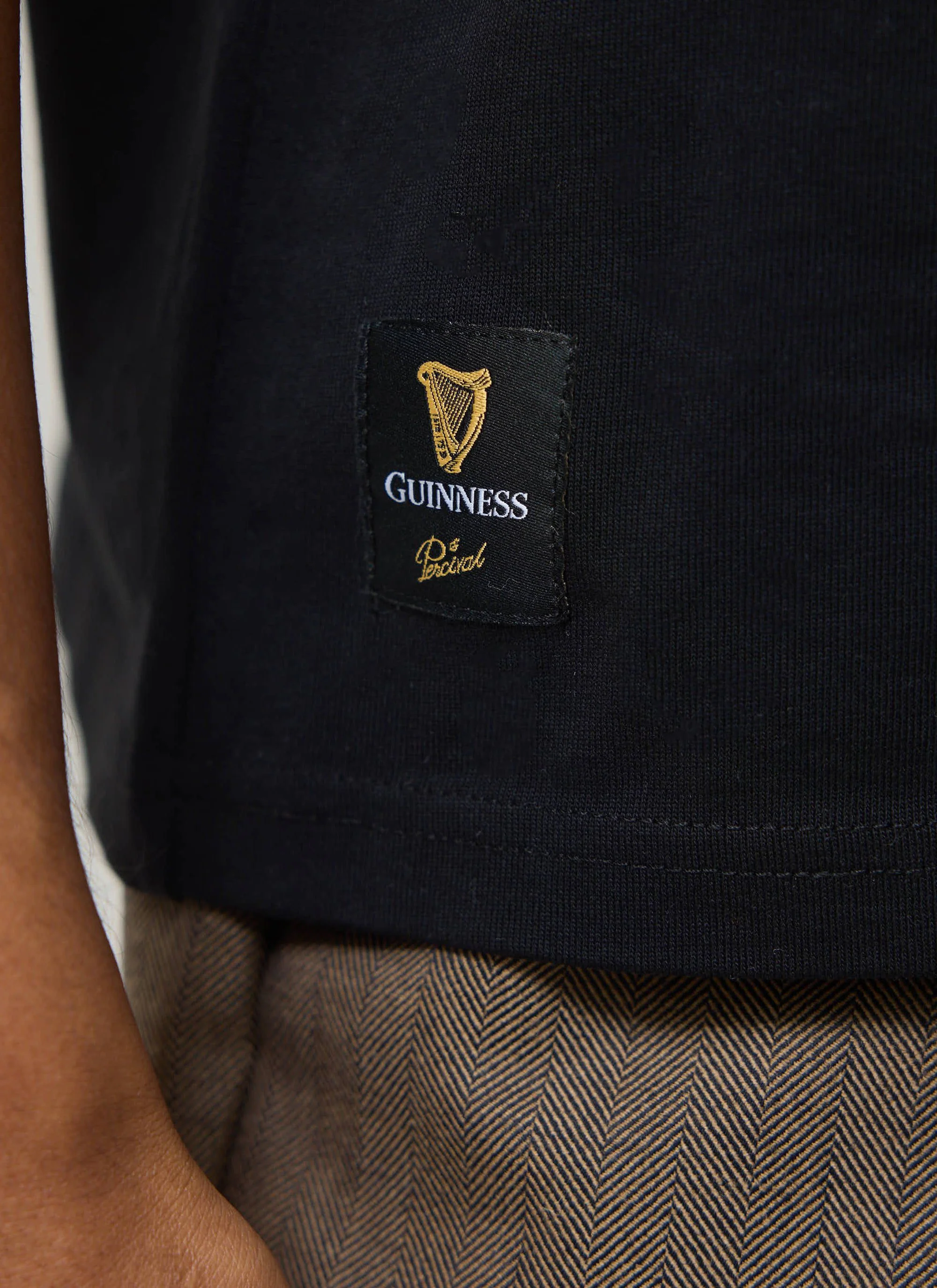 Stout T Shirt | Guinness x Percival | Black - Image 3