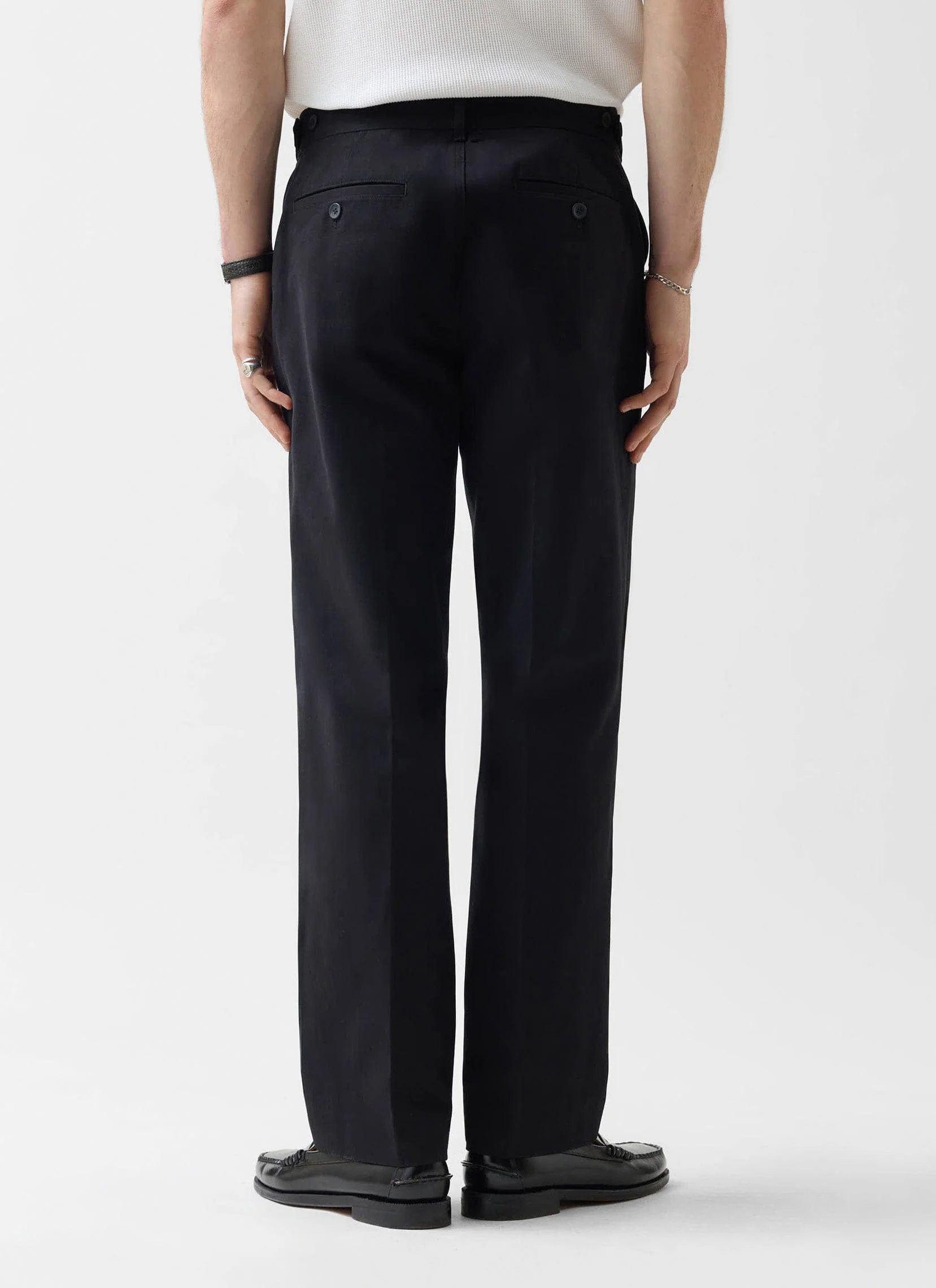 Straight Leg Chino | Cotton | Black - Image 4