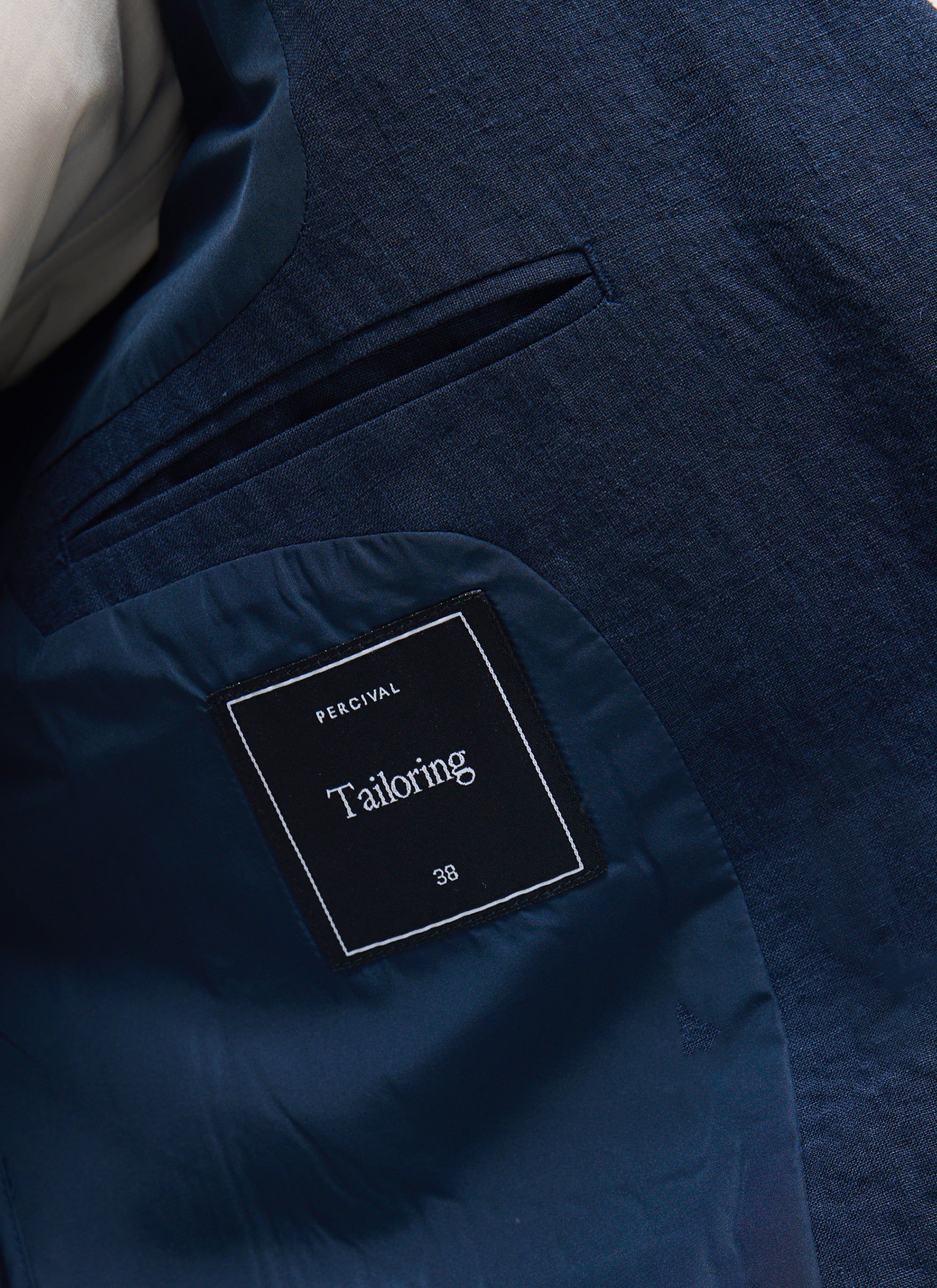 Tailored Double Breasted Blazer | Linen | Navy - Image 10