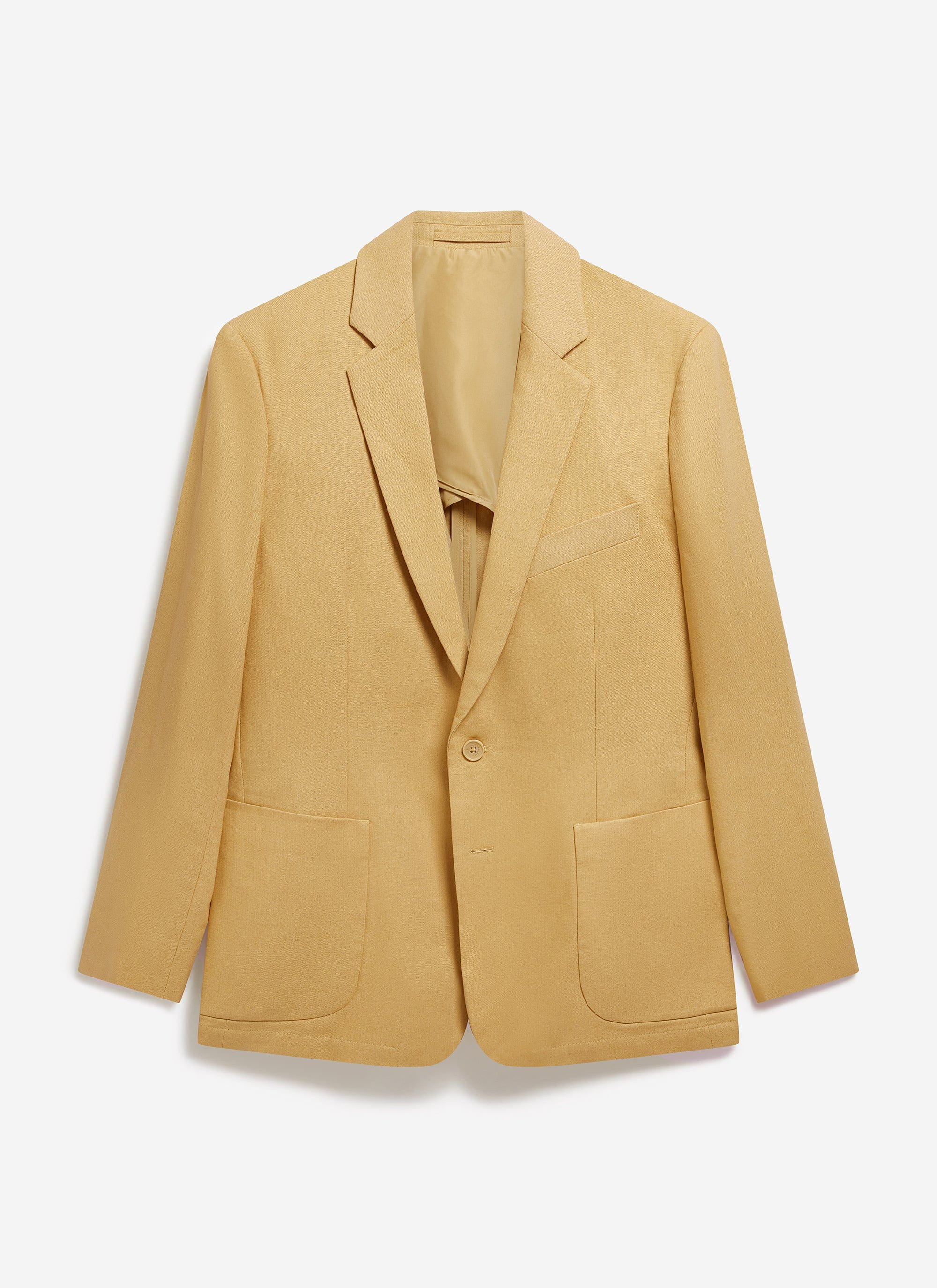 Tailored Linen Blazer | Tan - Image 2