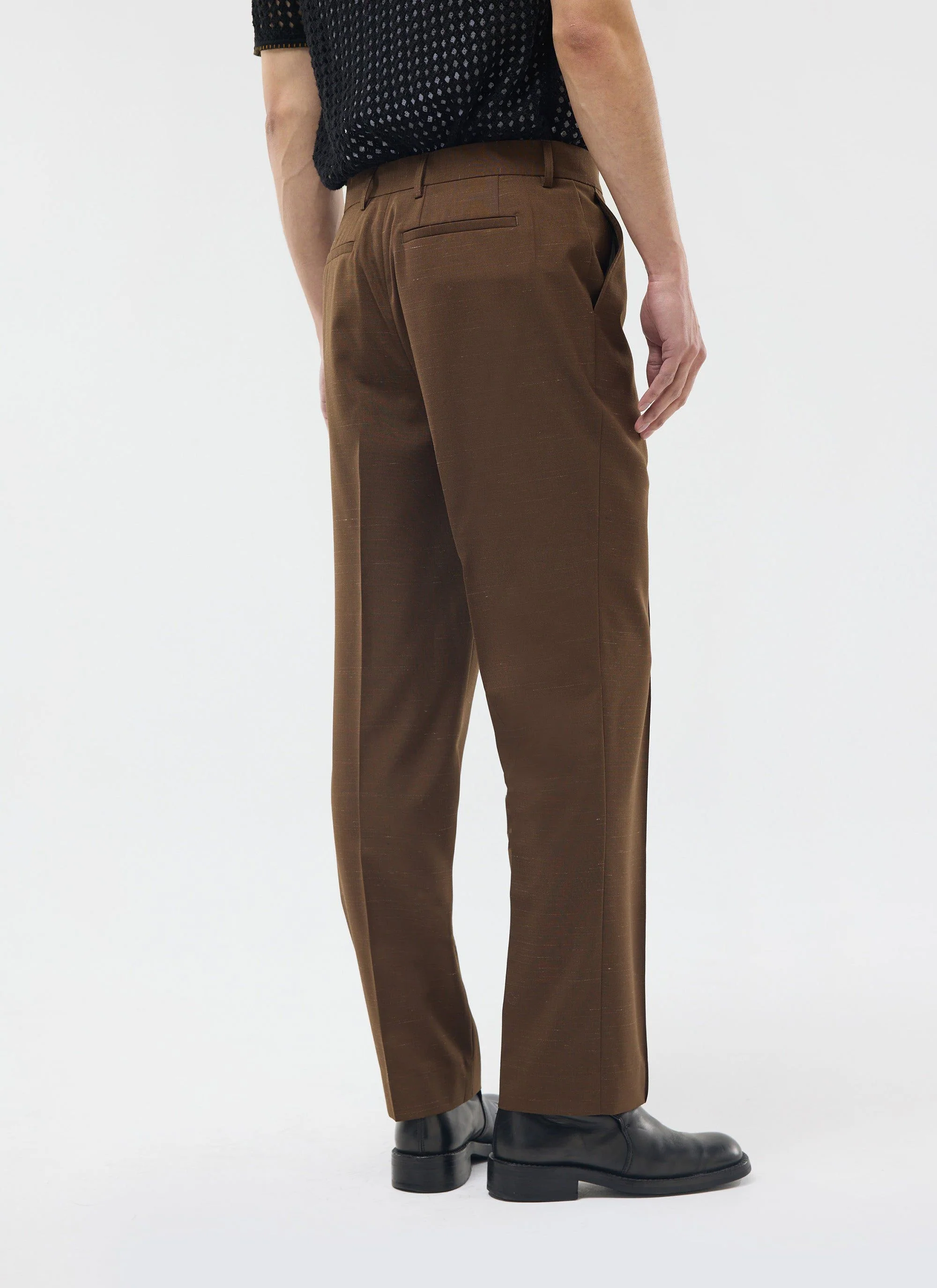 Trentino Tailored Trousers | Brown - Image 5