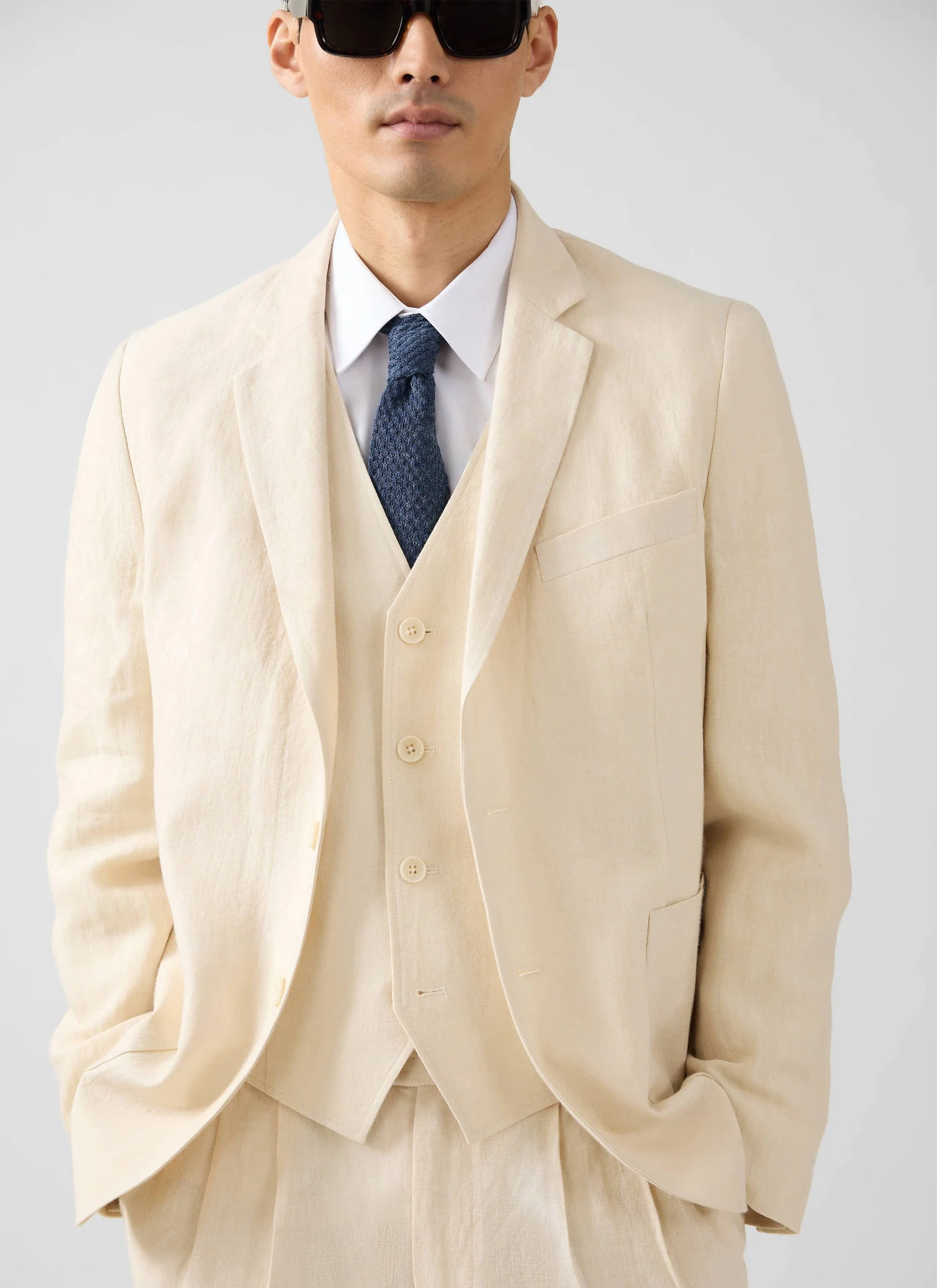 Waistcoat | Linen | Cream - Image 5