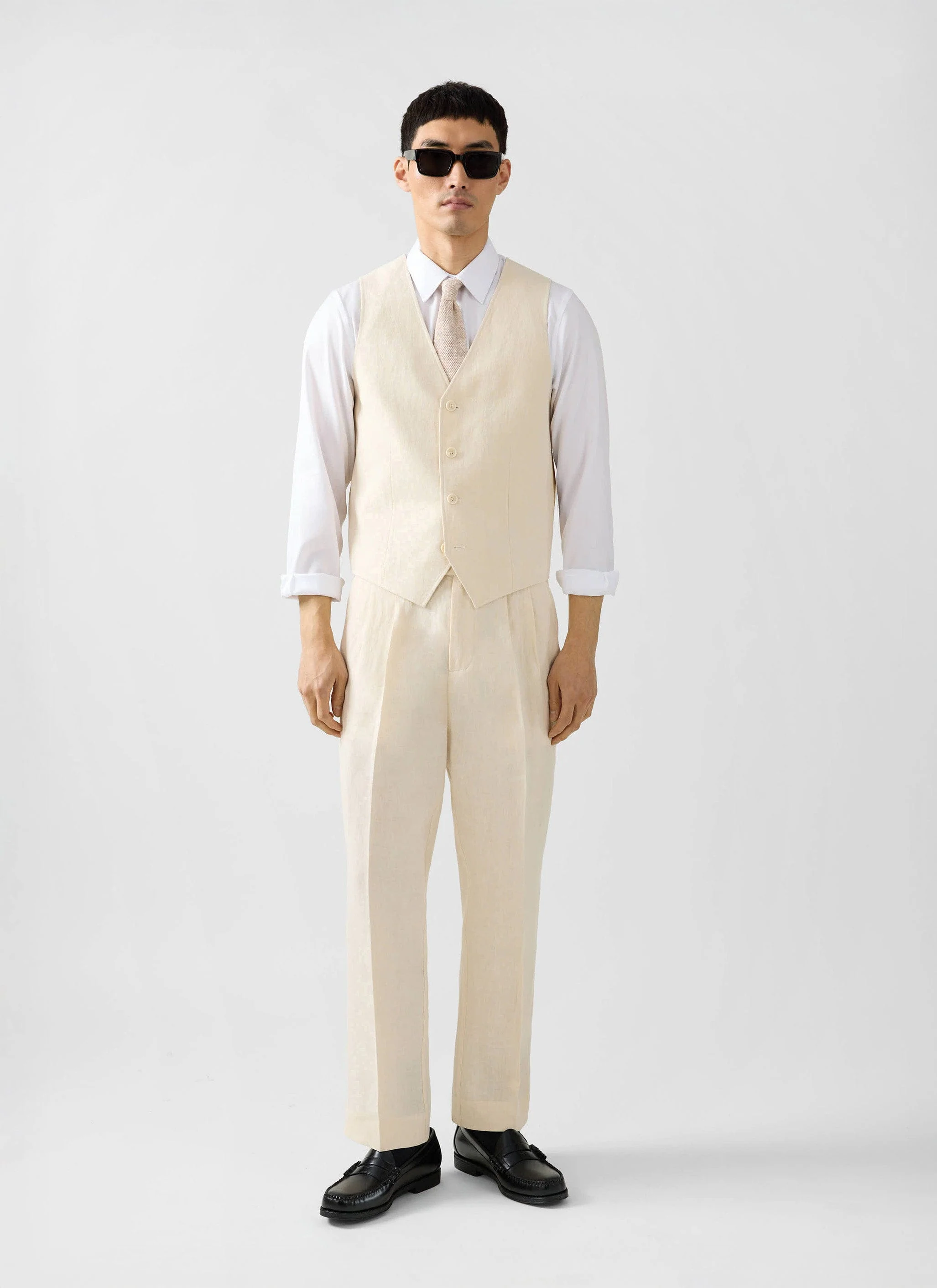 Waistcoat | Linen | Cream - Image 6