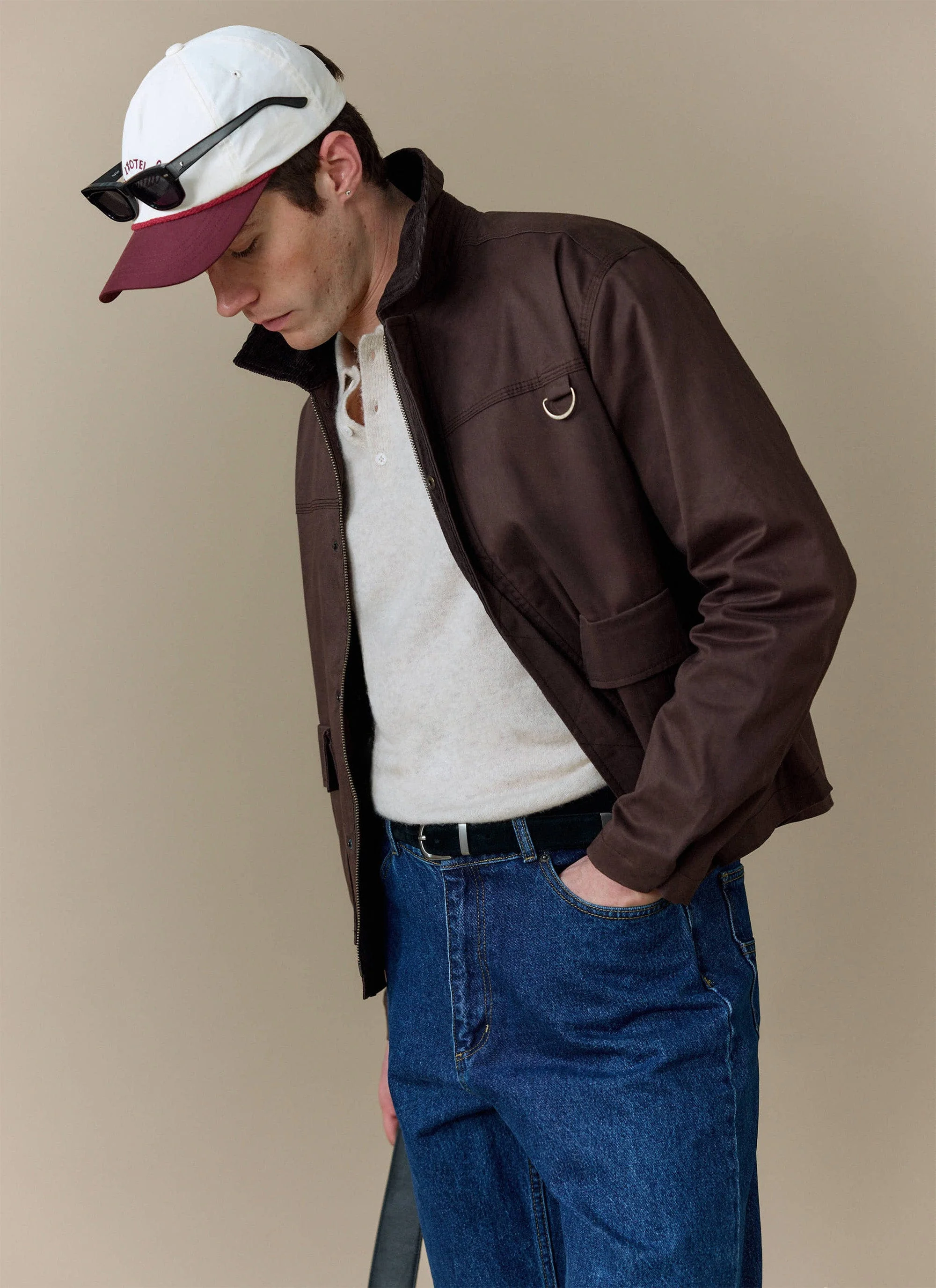 Wax Zip Jacket | Cotton | Espresso - Image 6