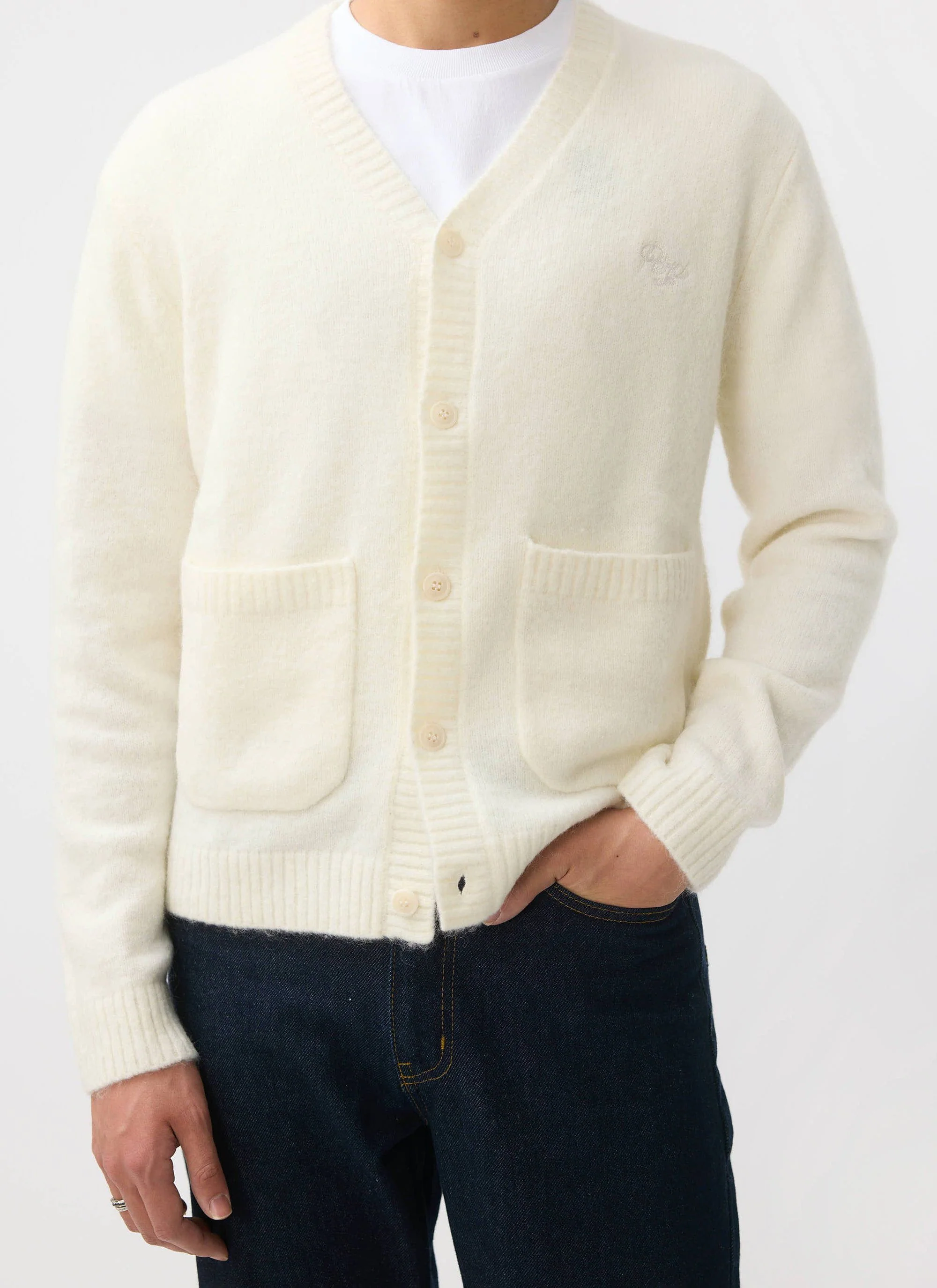 White Glove Cardigan | Mohair | Cream - Image 4