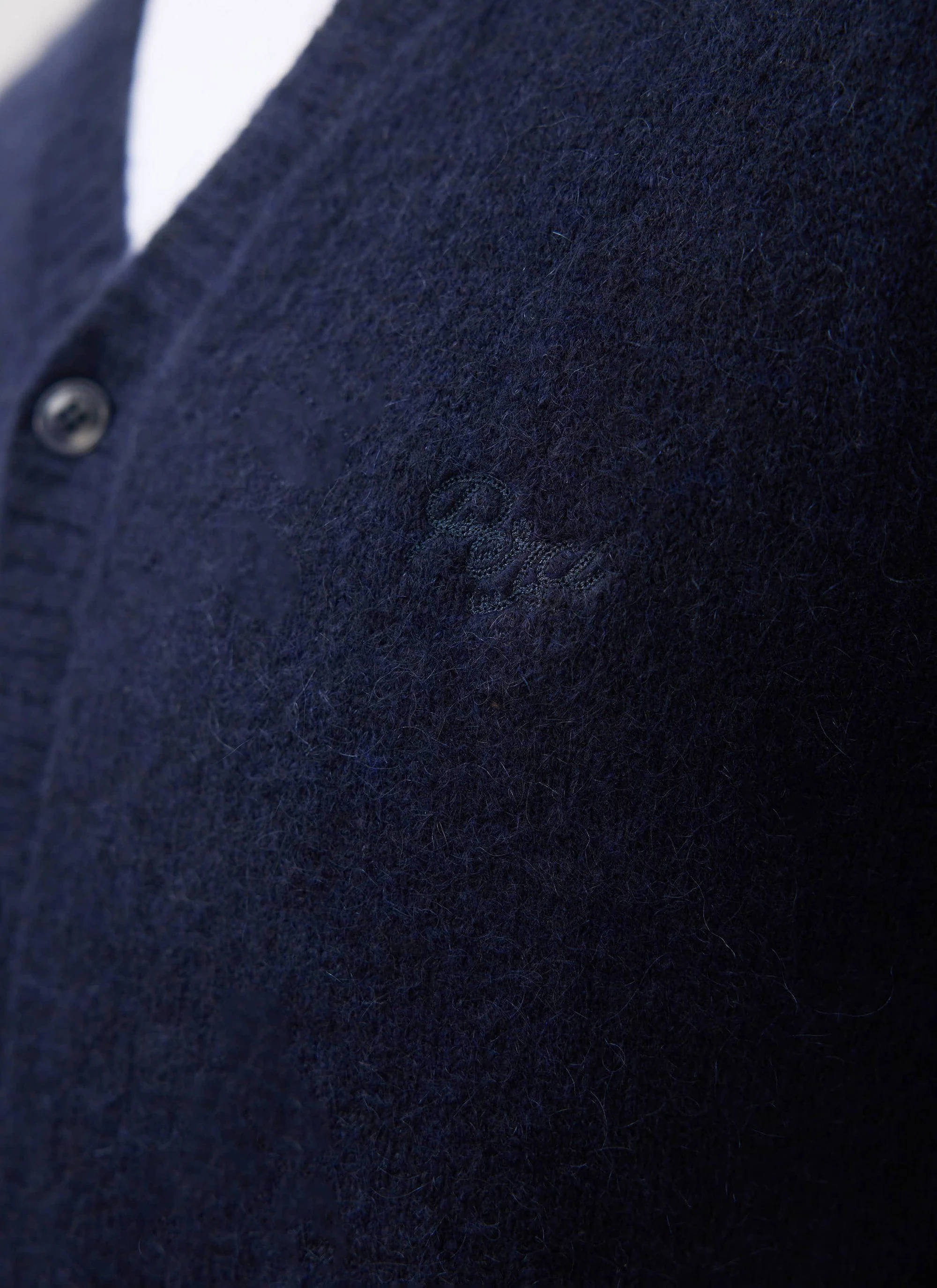 White Glove Cardigan | Mohair | Navy - Image 4