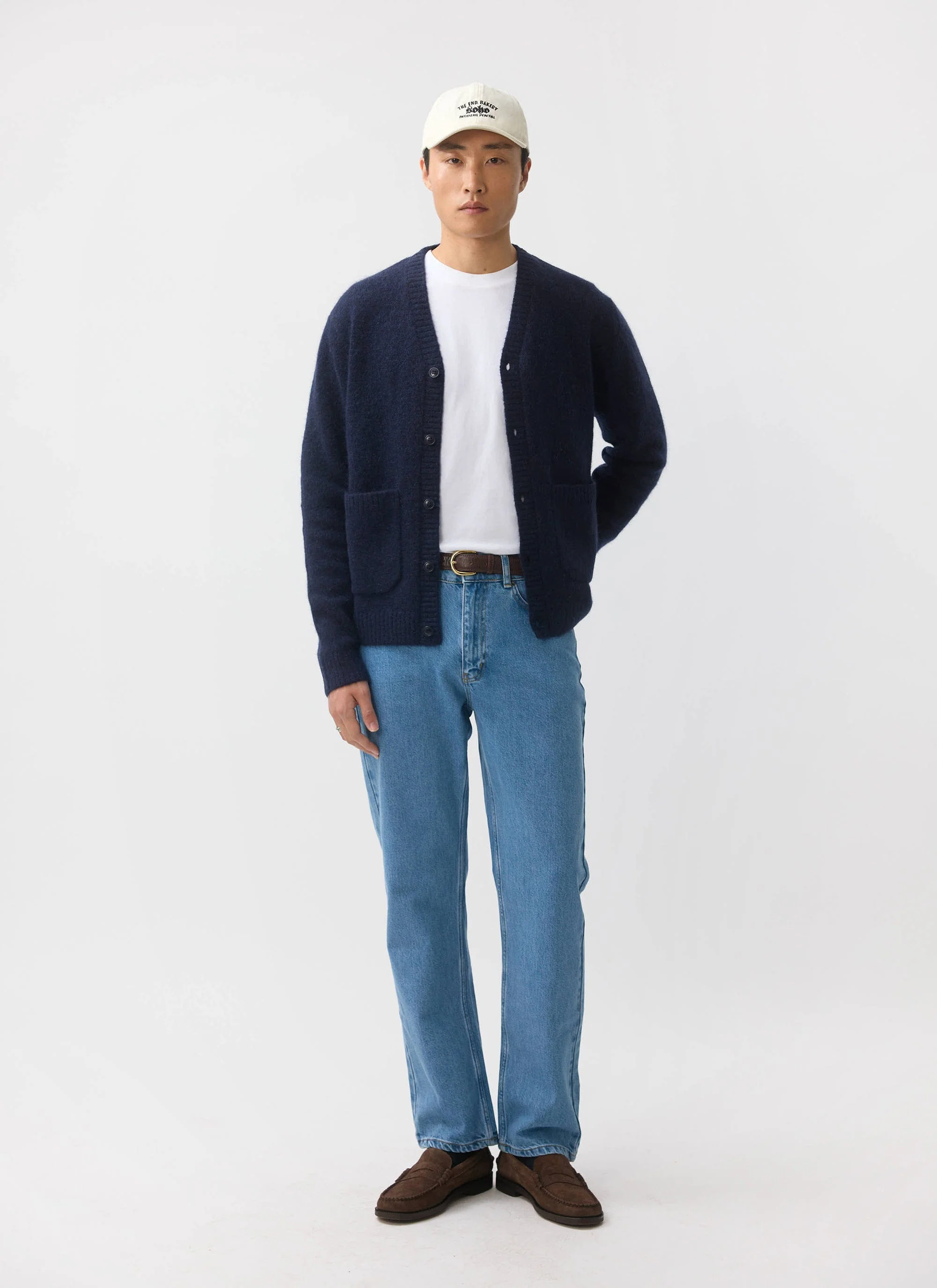 White Glove Cardigan | Mohair | Navy - Image 8