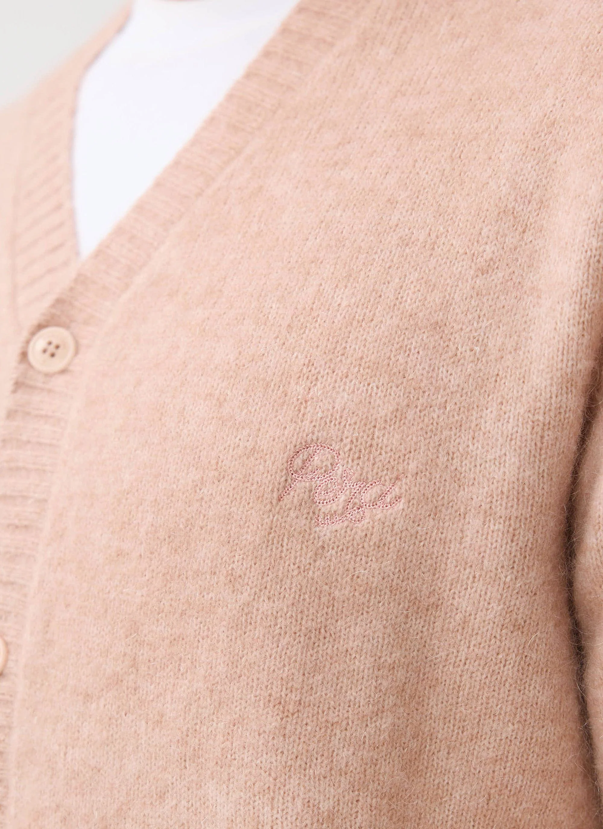 White Glove Cardigan | Mohair | Pink - Image 5
