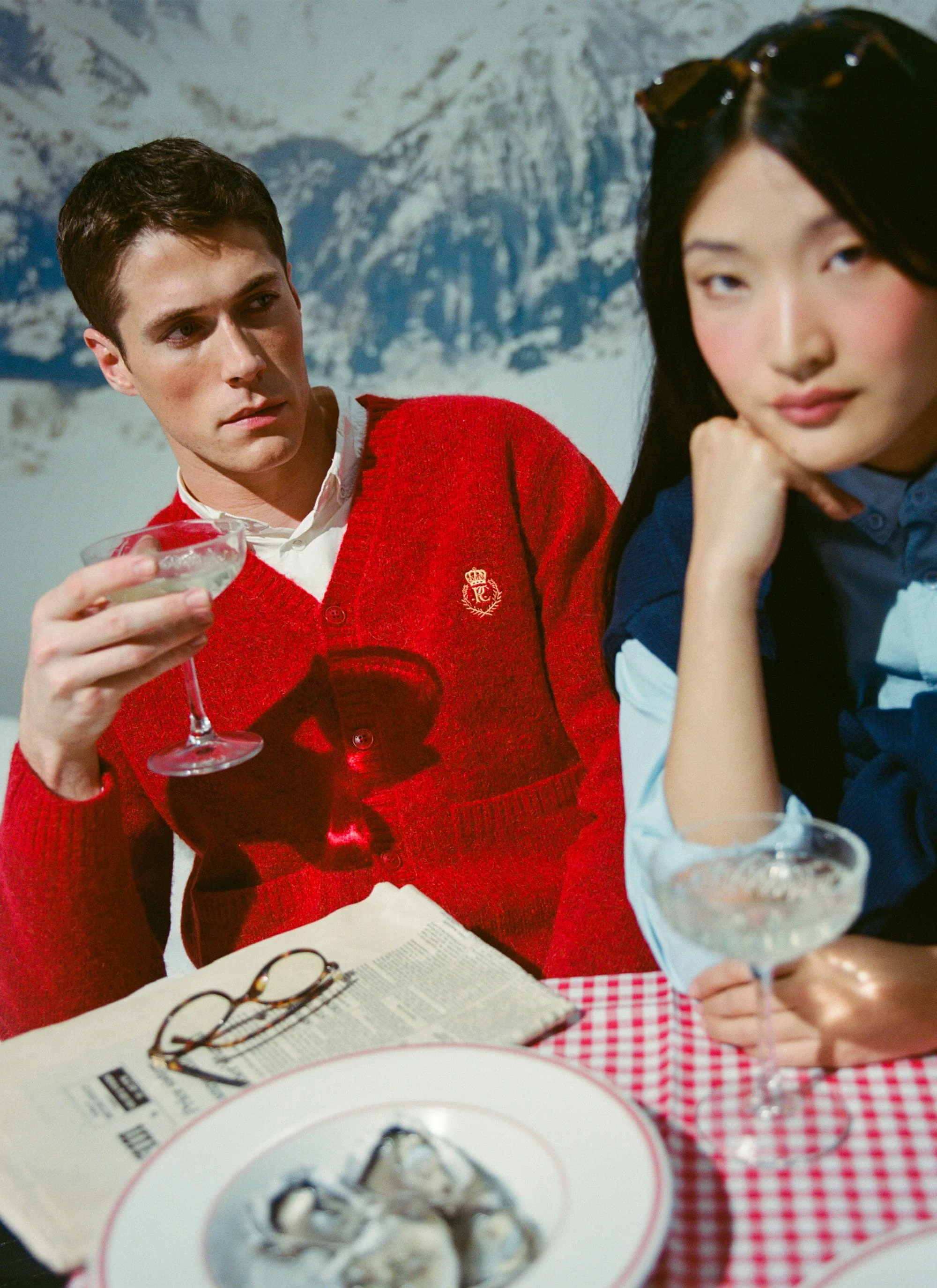 White Glove Knitted Cardigan | Champion x Percival | Red - Image 6